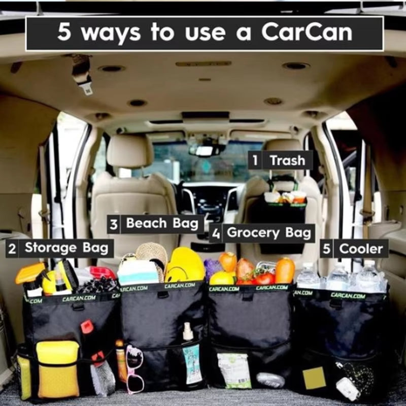 Car Trash Bag Hanging Car Seat Back Storage Bag Waterproof Multifunctional Car Storage Bag Car Garbage Car Accessories