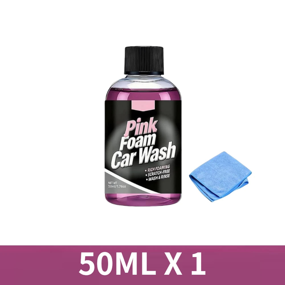 Pink Magic Foaming Car Wash