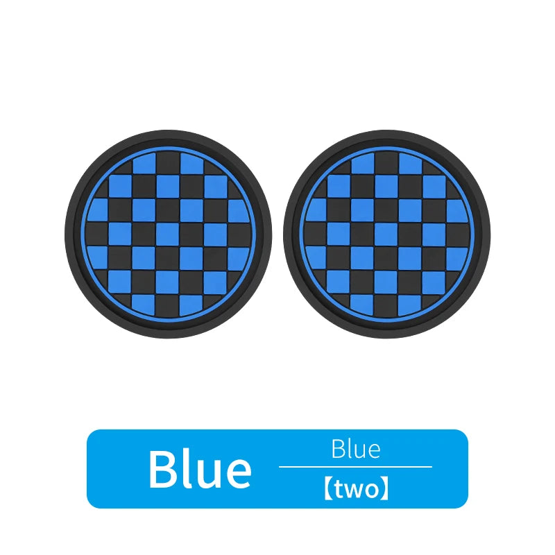 2Pcs Car Cup Holder Anti-Slip Coasters Premium PVC Car Coasters Universal Fits Perfectly for Most Cup Car Interior Accessories