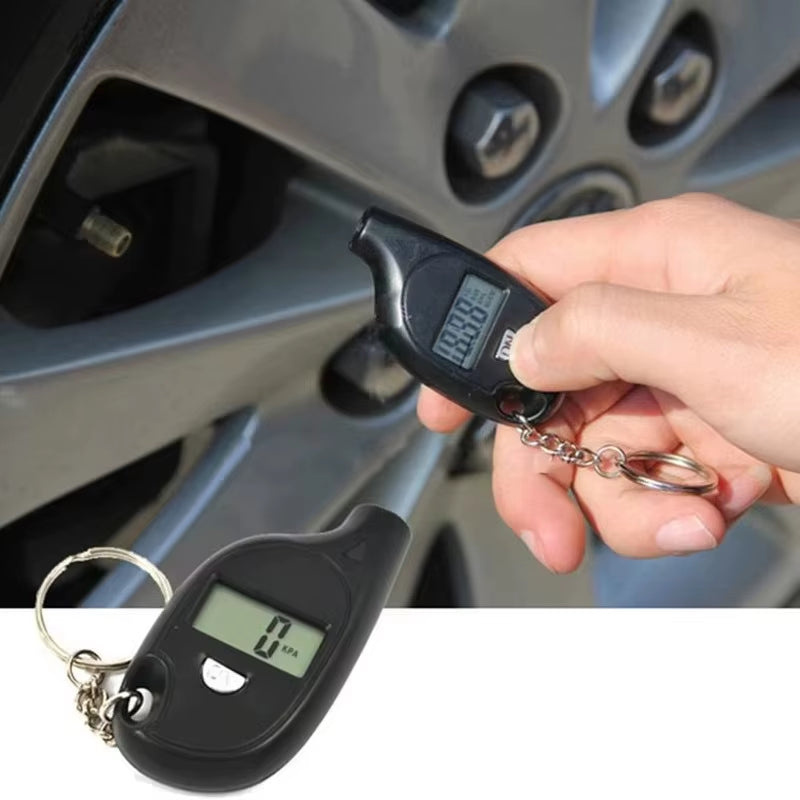 Mini Digital LCD Display Tire Gauge Keychain 2-150 PSI Car Tyre Air Pressure Tester Meter Auto Motorcycle Car Tool