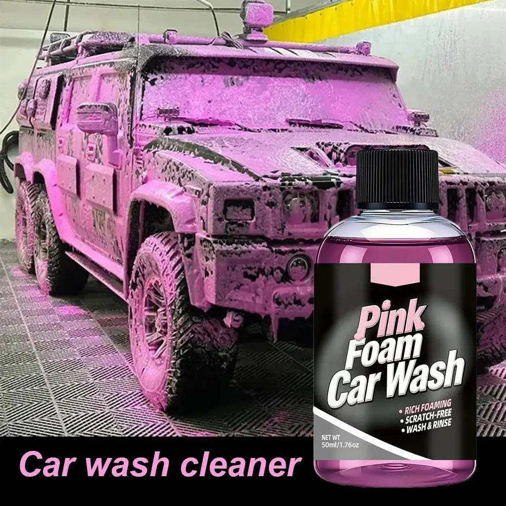 Pink Magic Foaming Car Wash