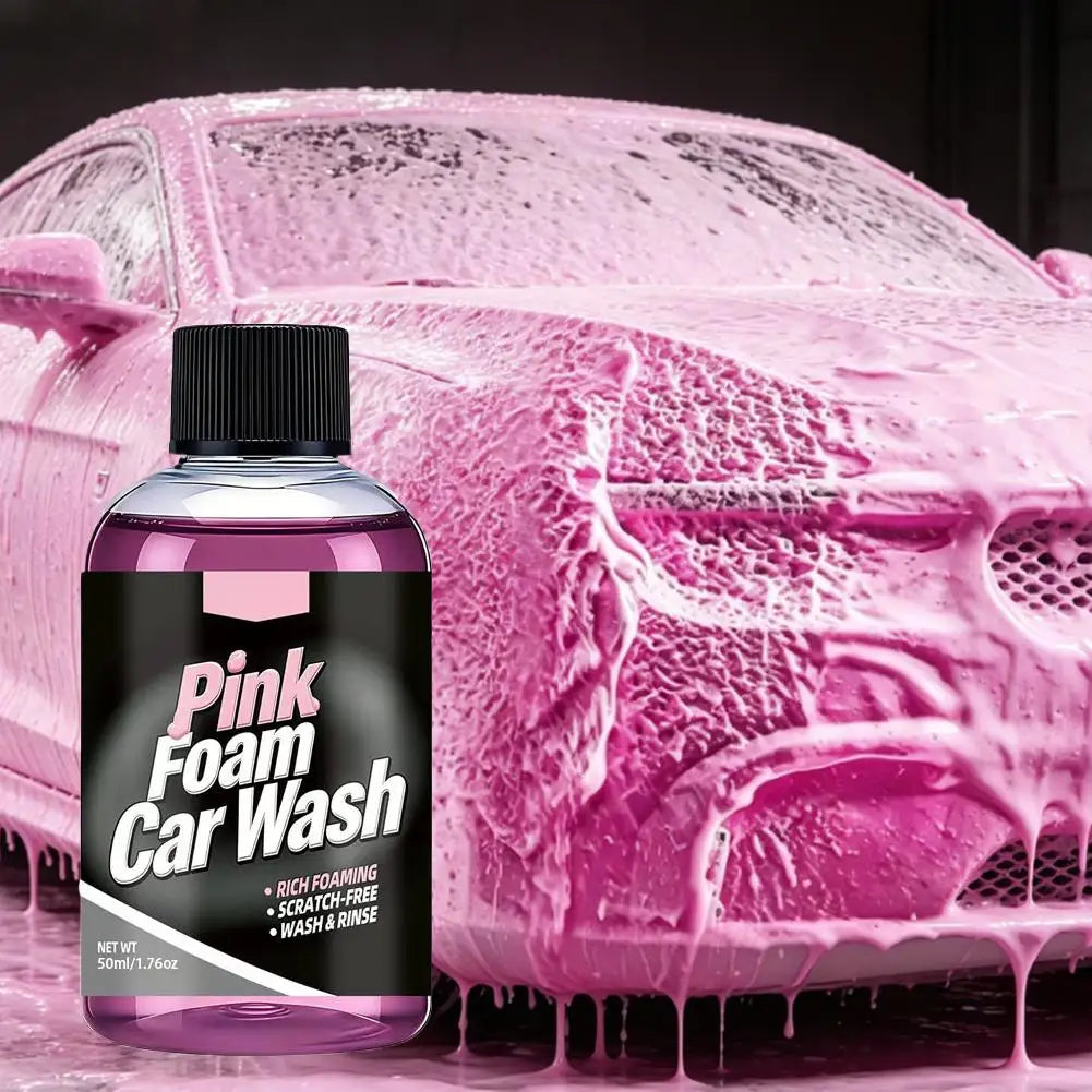 Pink Magic Foaming Car Wash