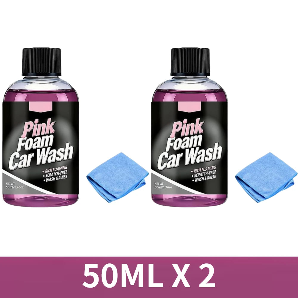 Pink Magic Foaming Car Wash