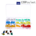 100Pcs/120Pcs Mini Blade Fuse Assortment Set Auto Car Motorcycle SUV FUSES Kit CN3 5 Amp 10 Amp 15 Amp 20 Amp 25 Amp 30 Amp