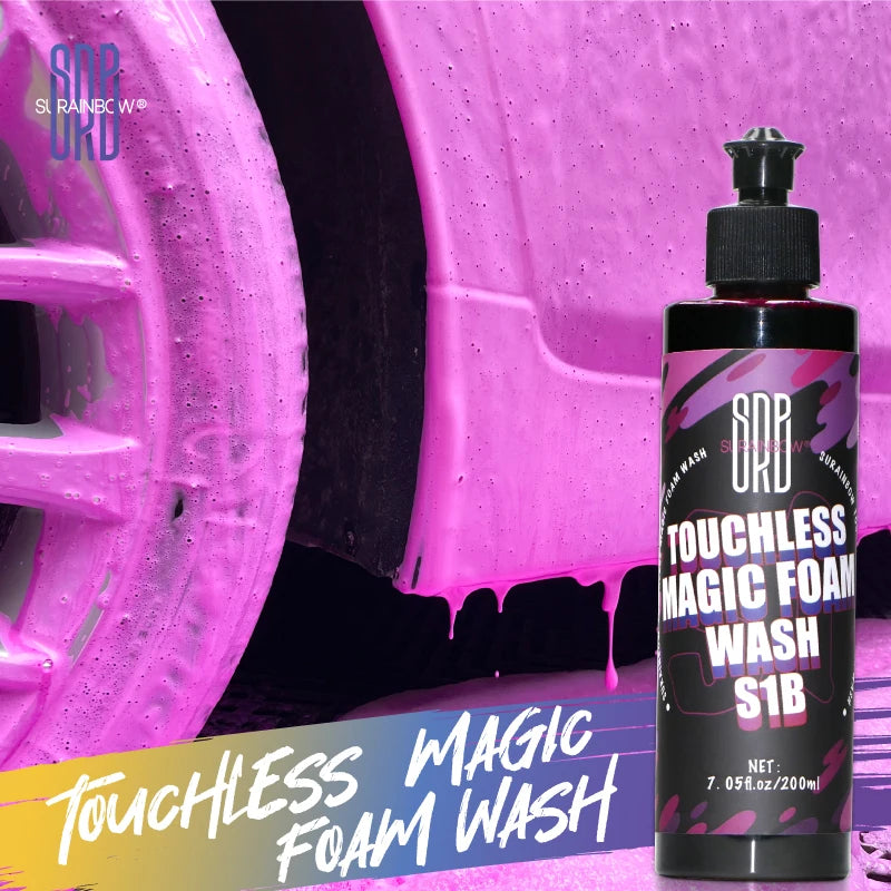 Pink Foaming Car Wash Soap, High-Foaming,Concentrated Formula for Greater Cleaning Action,Safely Lifting Dirt,Grime and Residues