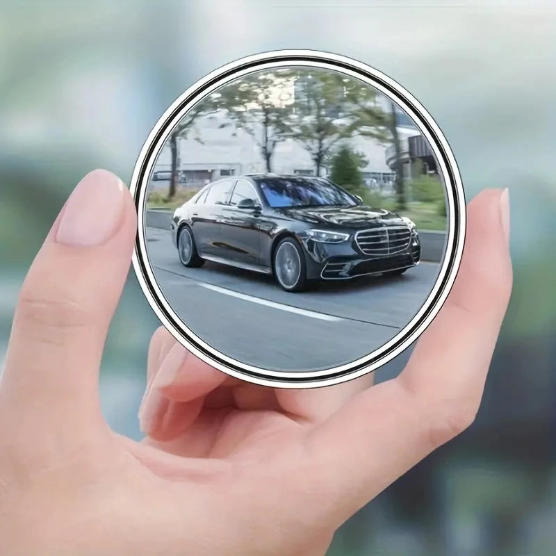 A Pair of 360-Degree Adjustable Wide-Angle Blind Spot Mirrors, Reversing Mirrors, and Rearview Mirrors