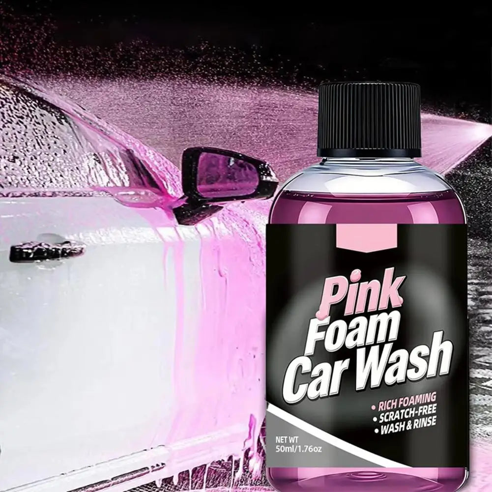 Pink Magic Foaming Car Wash