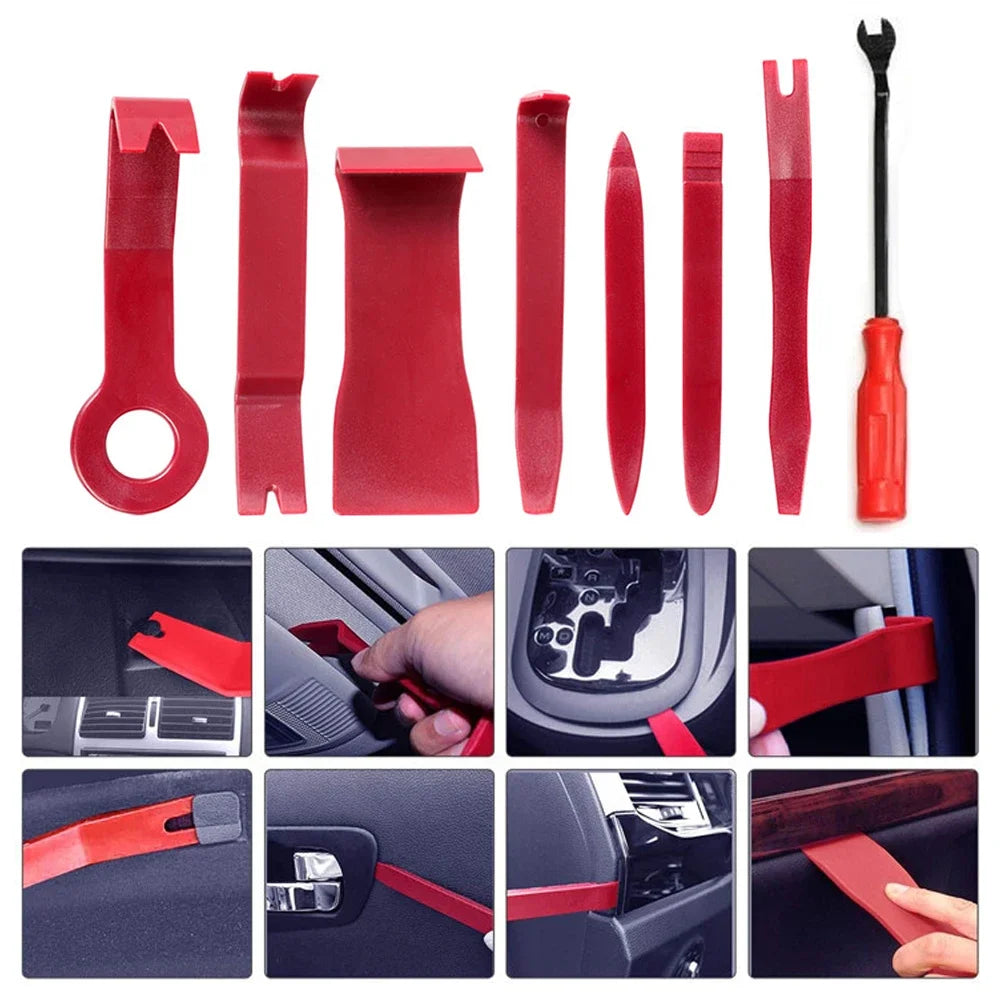 Car Interior Repairing Tools Auto Door Clip Panel Trim Removal Dash Navigation Blades Disassembly Plastic Car Installation Kits