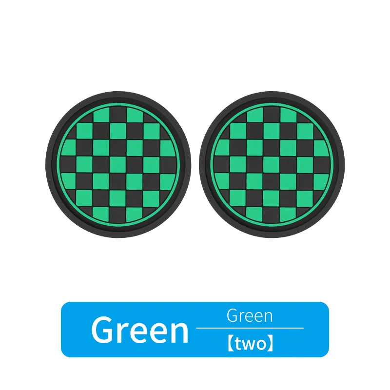 2Pcs Car Cup Holder Anti-Slip Coasters Premium PVC Car Coasters Universal Fits Perfectly for Most Cup Car Interior Accessories