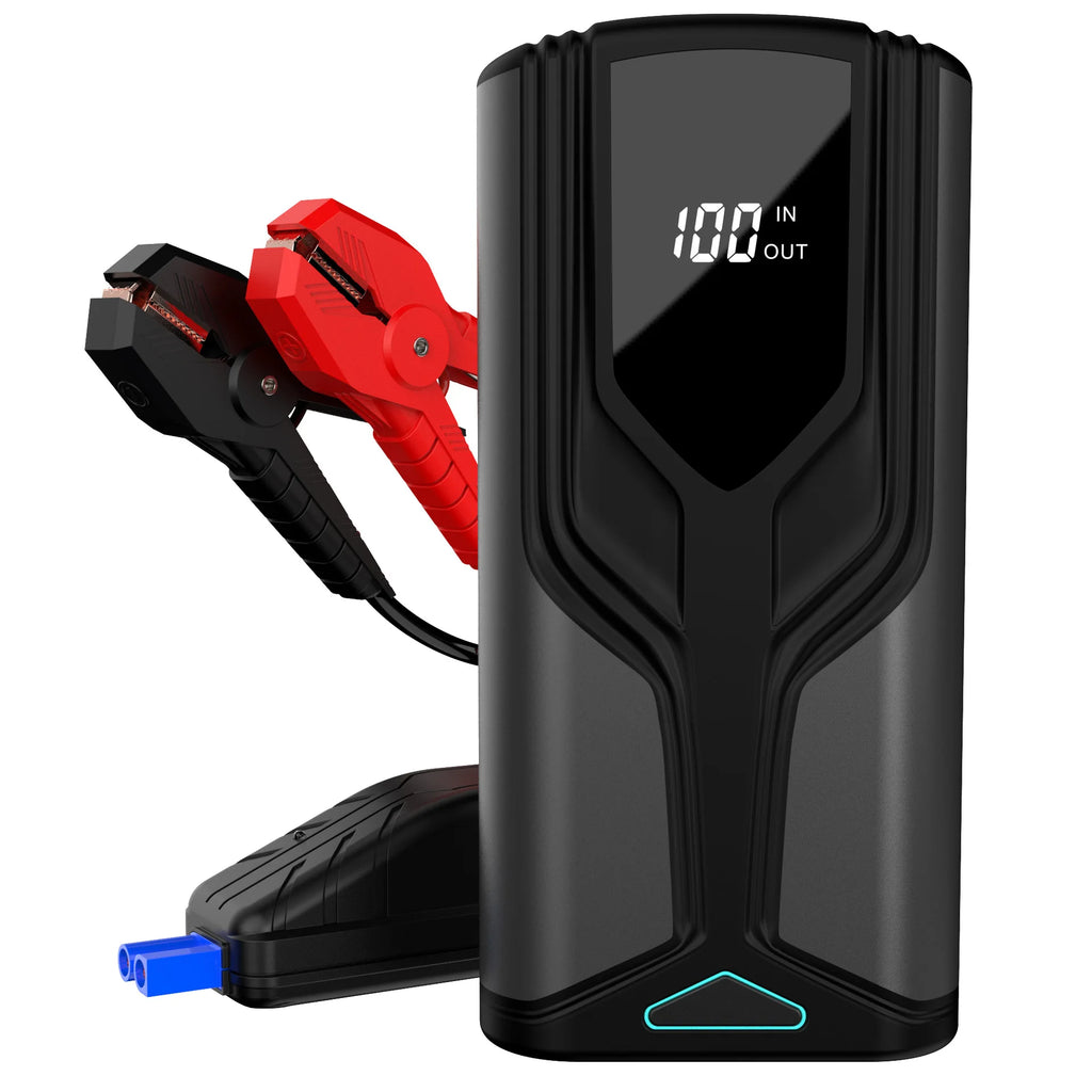 Portable 12V Car Jump Starter Power  Auto Battery Booster Emergency Starting Device Smart Charger for Gas Diesel Cars