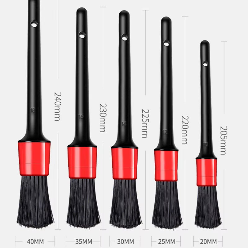 Car Brush 5/13-Piece Car Wash Detail Brush Car Beauty Cleaning Brush Small Brush Car Slit Brush Multi-Purpose Car Wash Tool