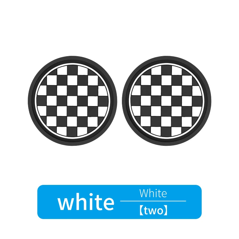 2Pcs Car Cup Holder Anti-Slip Coasters Premium PVC Car Coasters Universal Fits Perfectly for Most Cup Car Interior Accessories