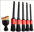 Car Cleaning Brush Set, Louver Air Vent Gap Detailing Brush Interior round Head Paint Cleaning Brush Kit