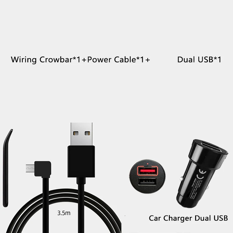 For 70Mai Charging Cable for 70Mai 4K A800S for 70Mai A500S 1S D06 D07 D10 M300 Cable Micro USB Cable for Car DVR