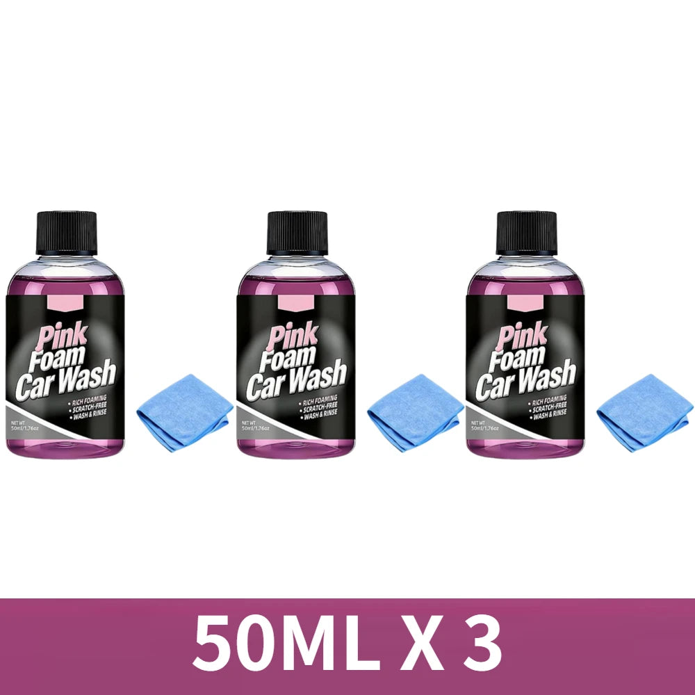 Pink Magic Foaming Car Wash